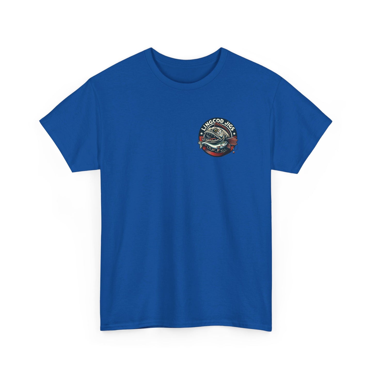 Lingcod jigs t shirt