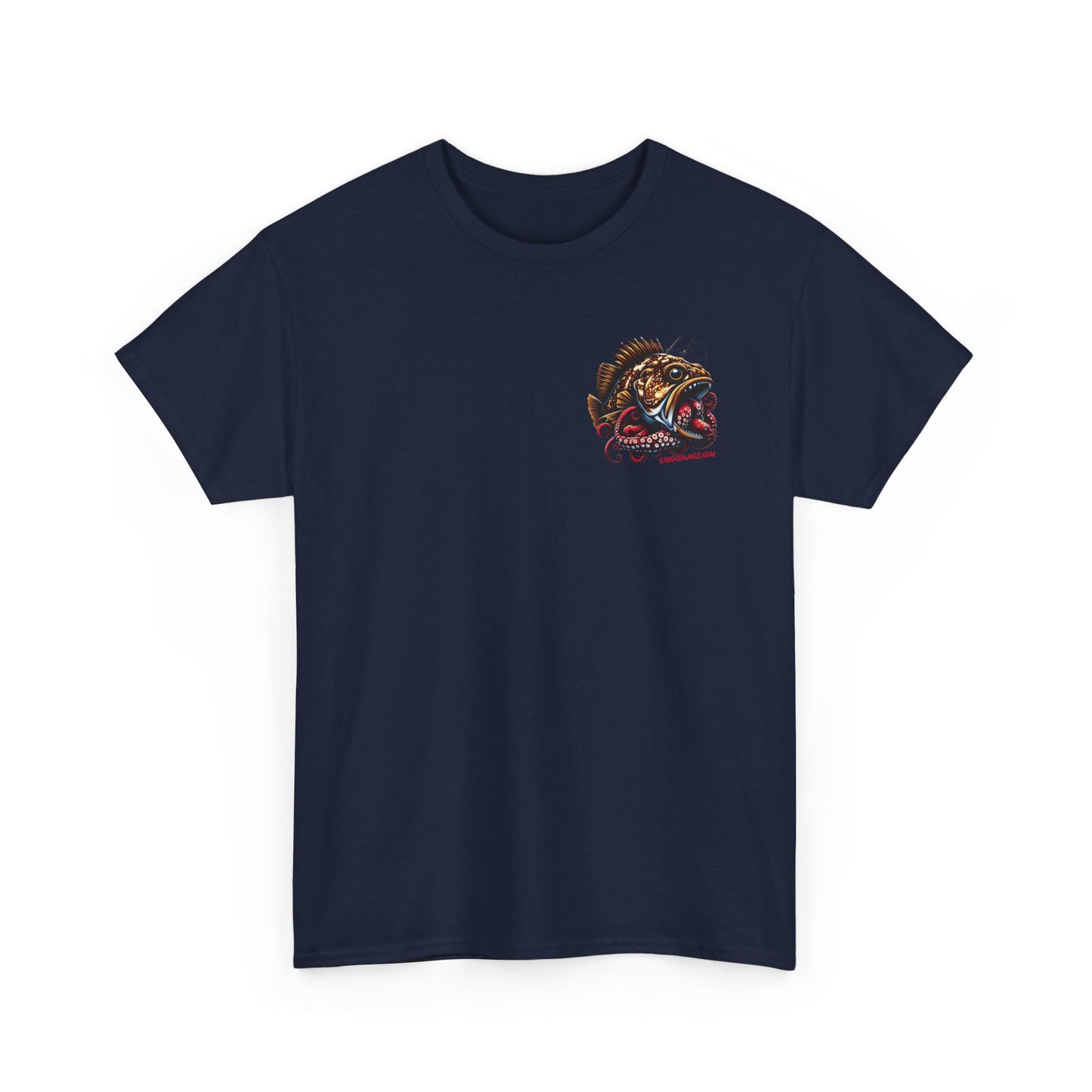 lingcod jigs fishing t shirt Tee
