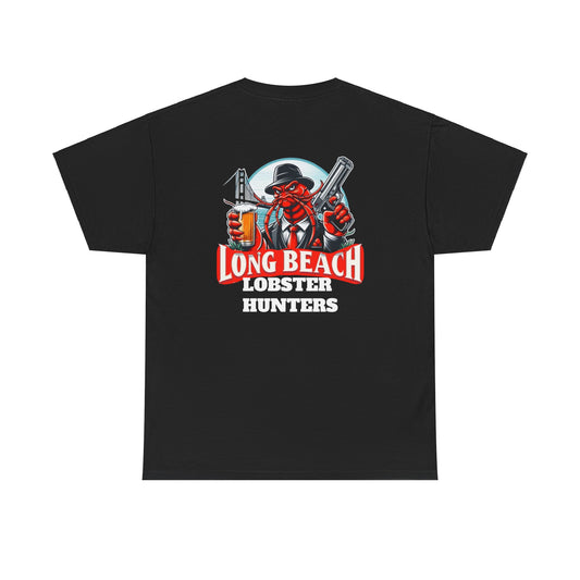 Long Beach Lobster Hunters Heavy Cotton T shirt