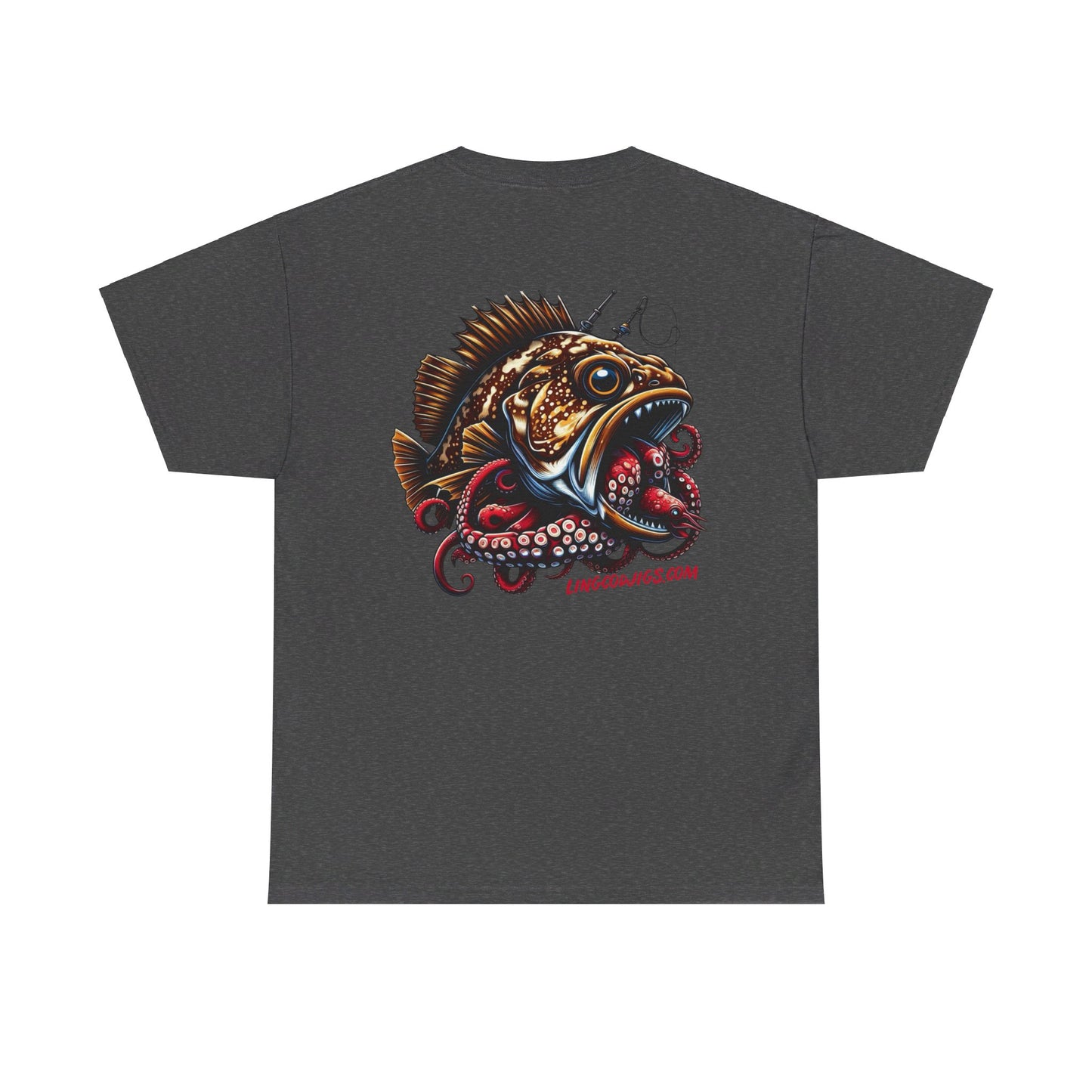 lingcod jigs fishing t shirt Tee