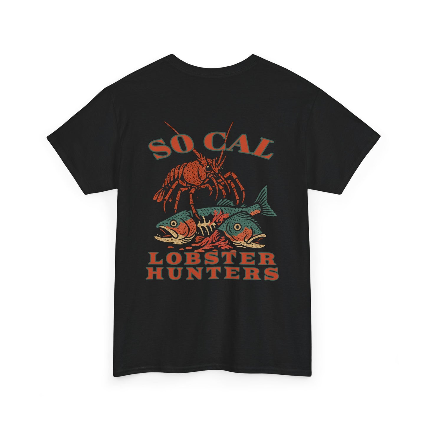 Lobster Hunters Salmon eater Heavy Cotton T shirt