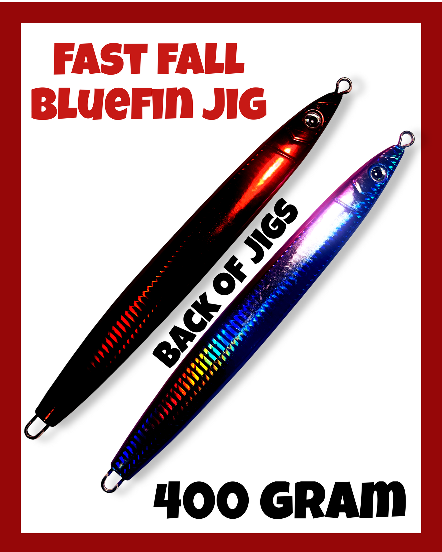 400 Gram fast drop Super Glow Bluefin Jig