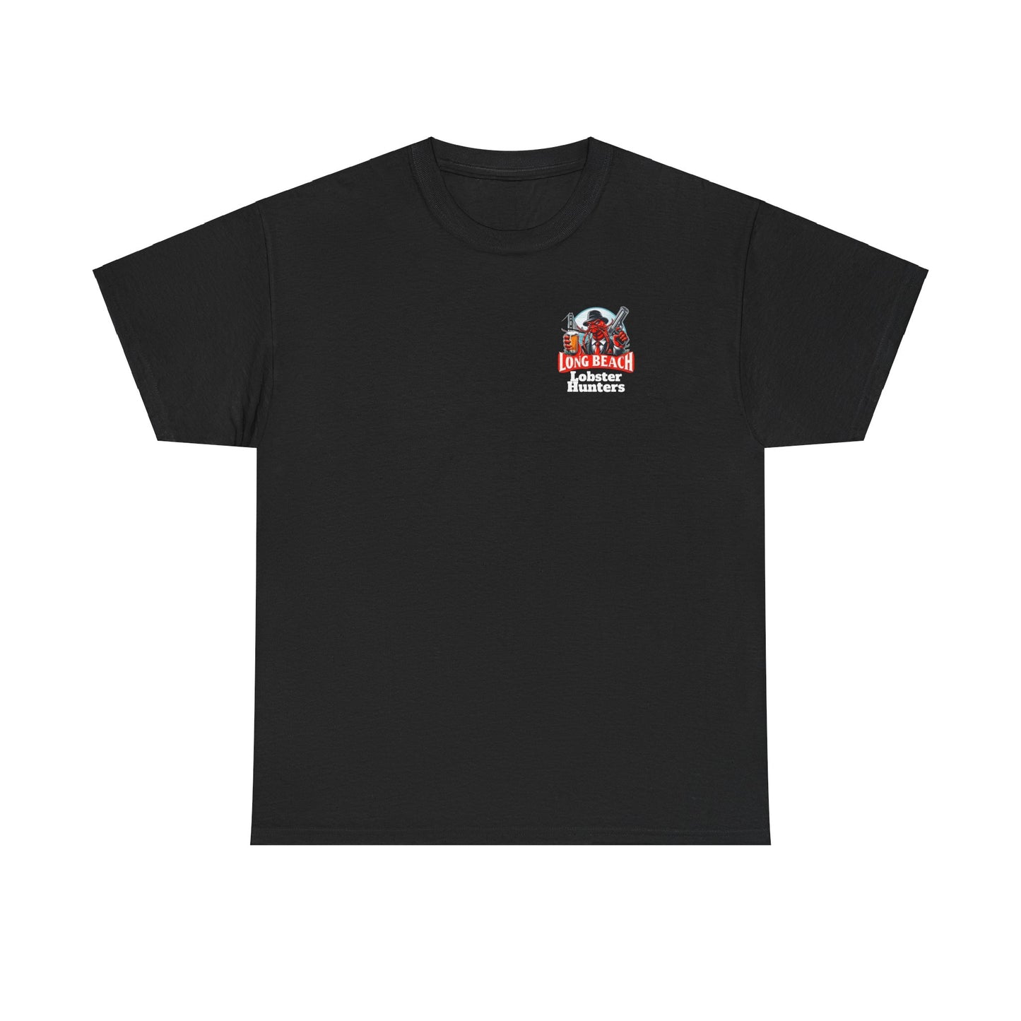 Long Beach Lobster Hunters Heavy Cotton T shirt