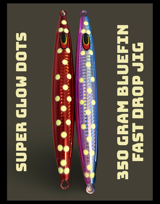 350 Gram fast drop super glow Bluefin Jig