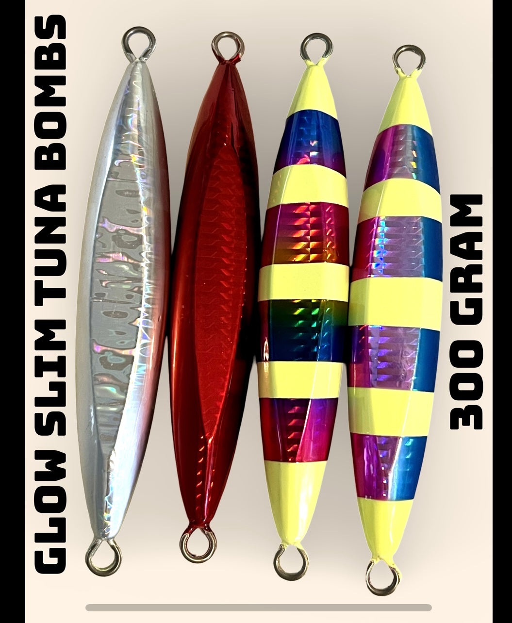 300 gram Super Glow Bluefin tuna Bomb Jig lure