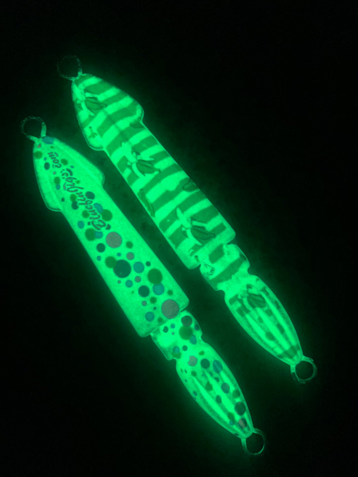 Bluefin Squid Bomb Super Glow jigging squid Banana/Bread