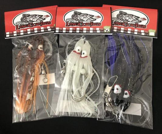 2 hook hoochie rockfish rigs