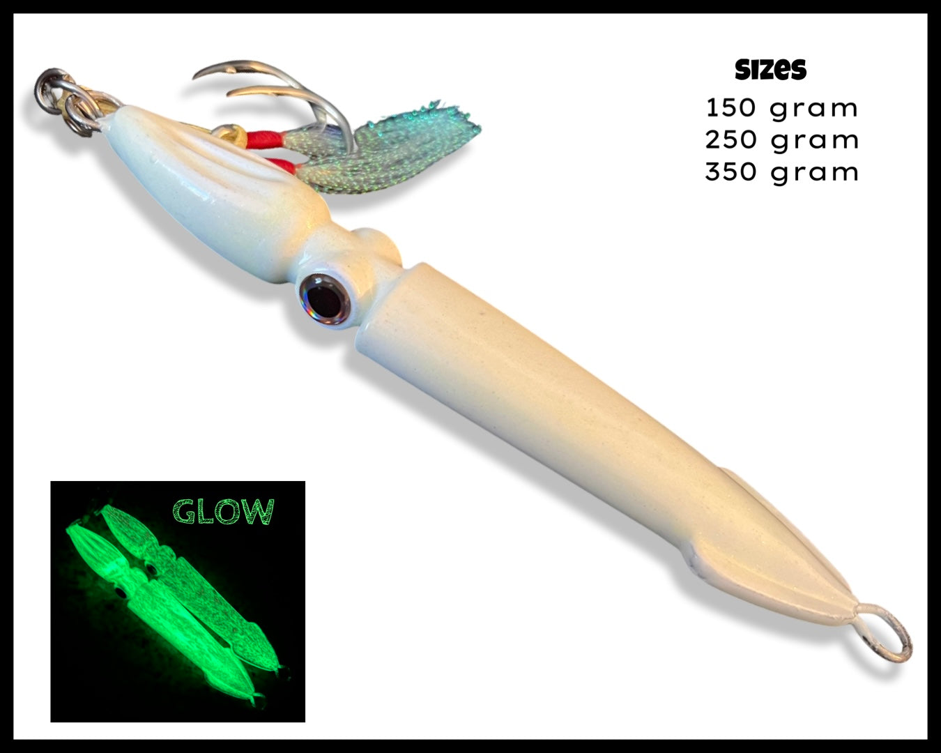 Jigging Squids Super Glow fast fall rate