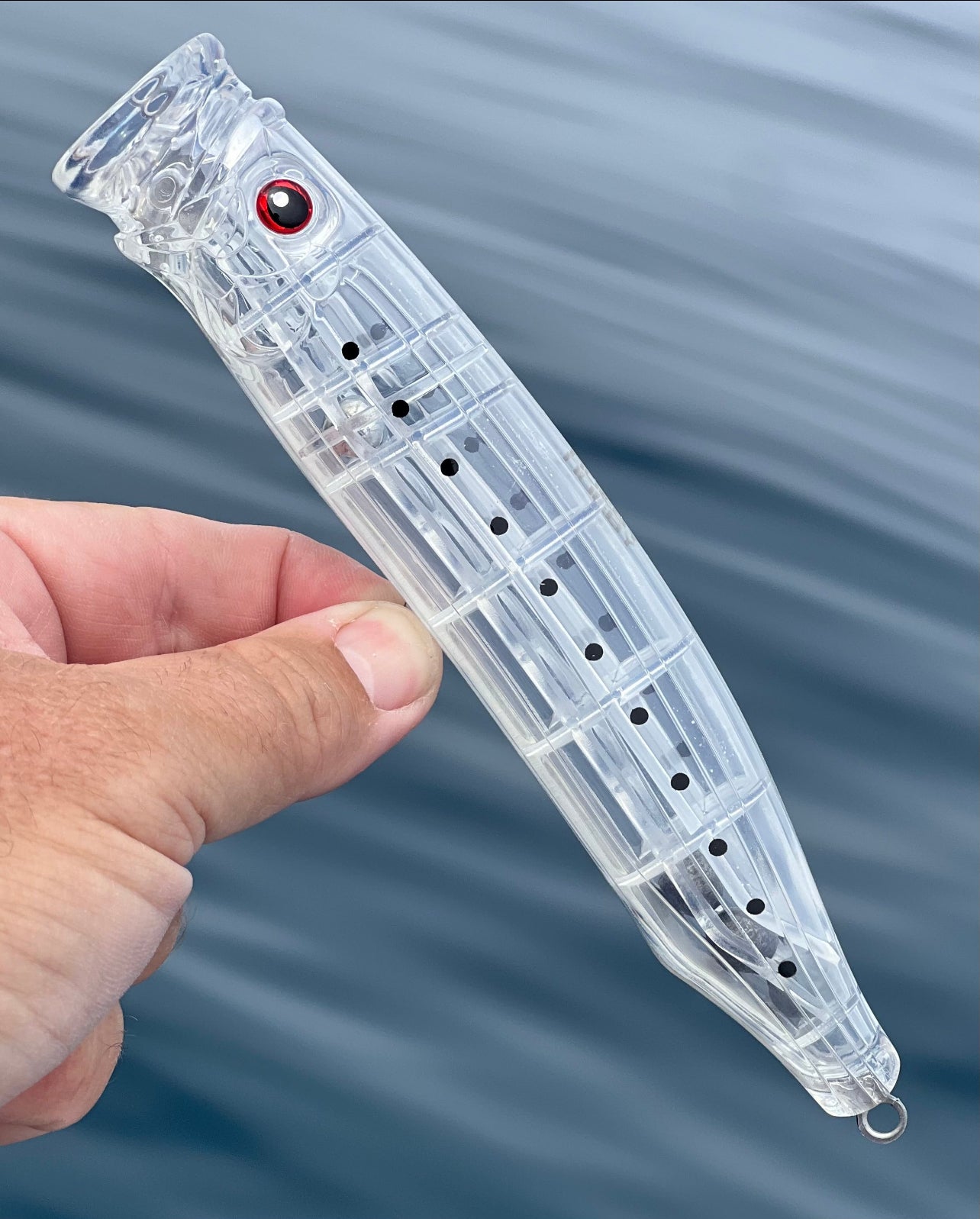 Bluefin tuna 175mm clear popper sardine dots – Lingcod Jigs