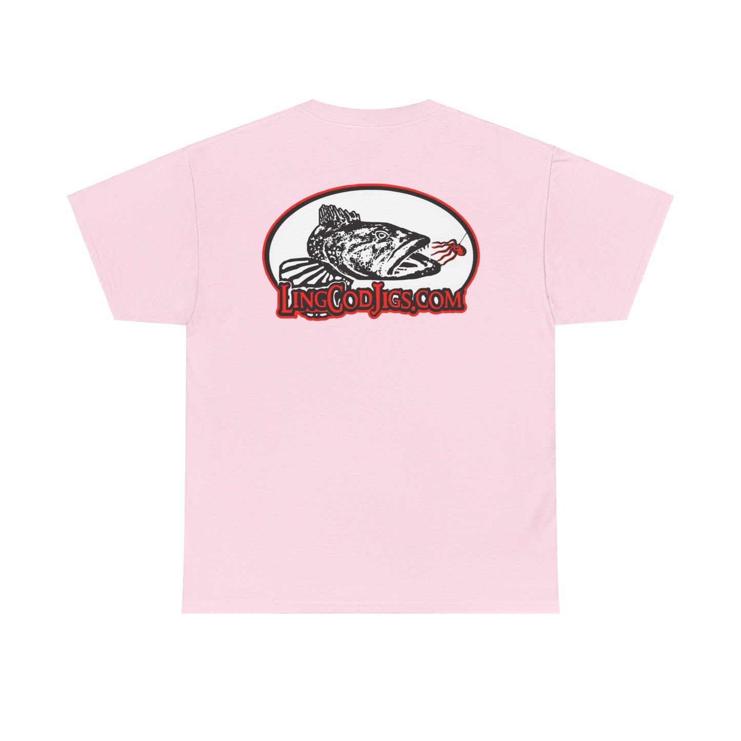 Lingcod jigs Logo Heavy Cotton Tee t shirt