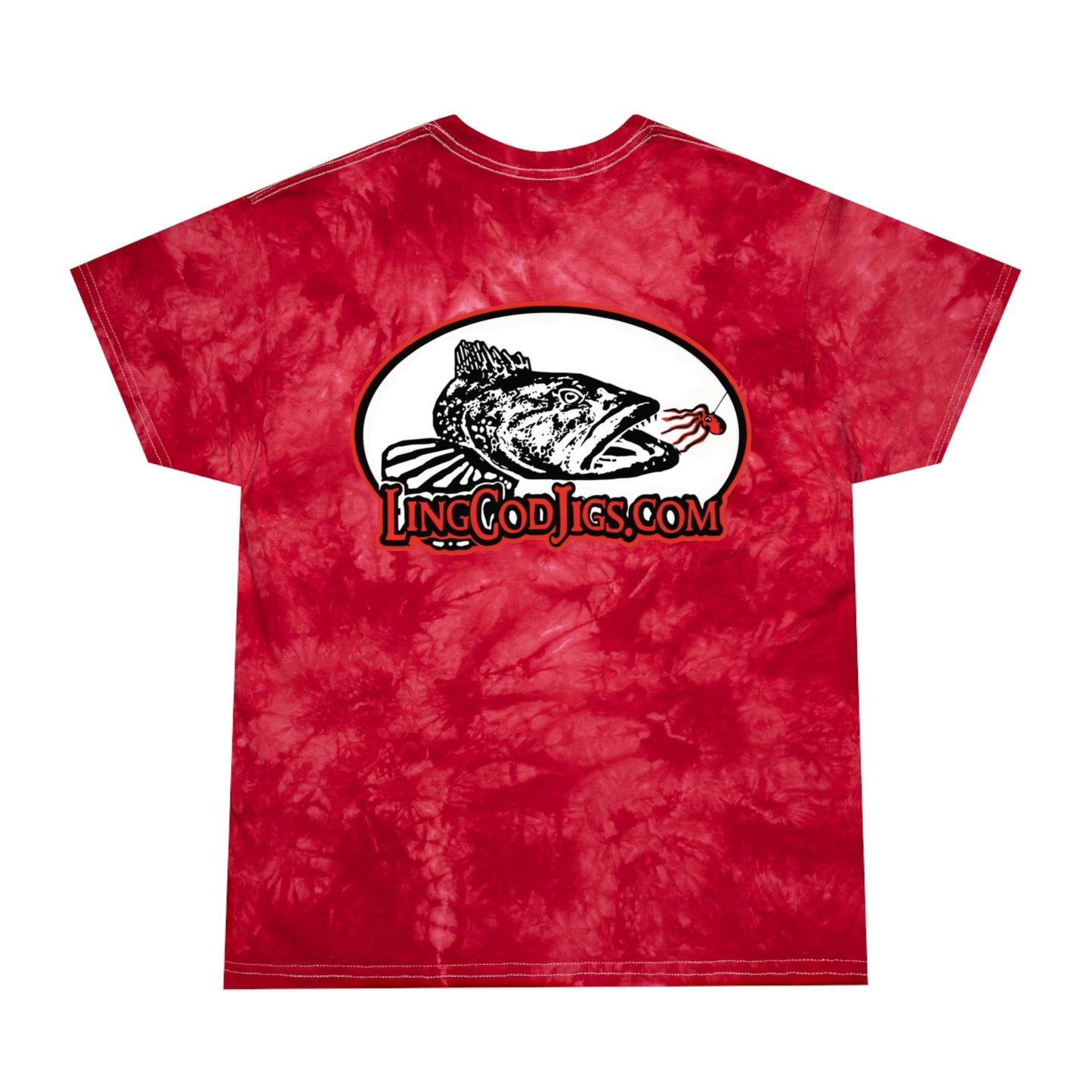 Lingcod Jigs Logo Tie-Dye  Tee t shirt