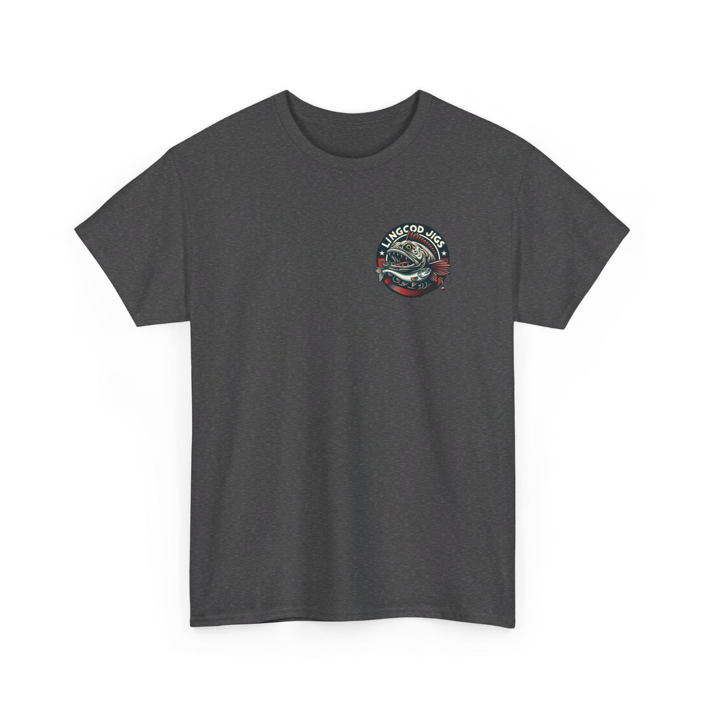 Lingcod jigs t shirt