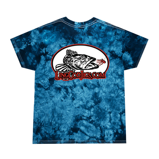 Lingcod Jigs Logo Tie-Dye  Tee t shirt