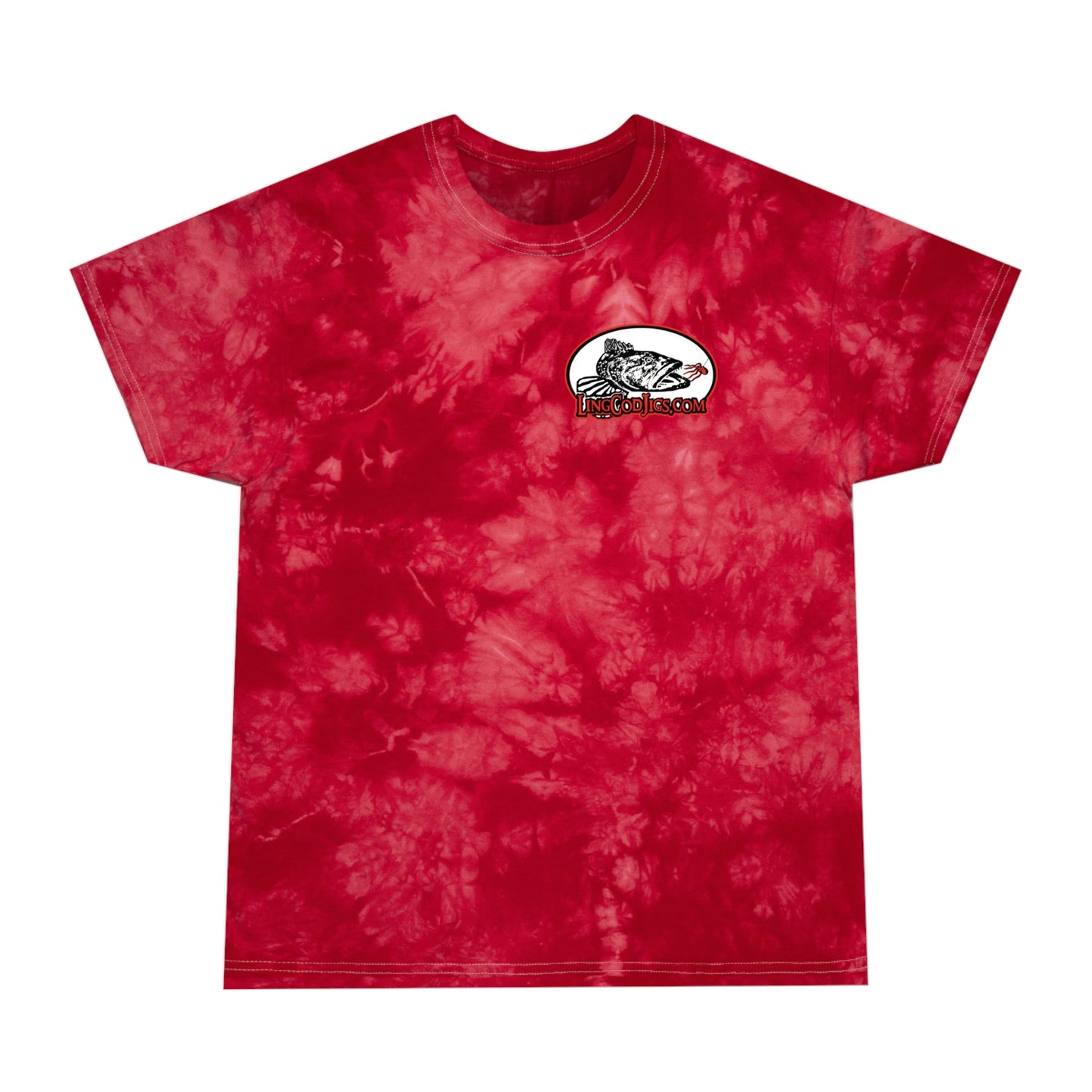 Lingcod Jigs Logo Tie-Dye  Tee t shirt