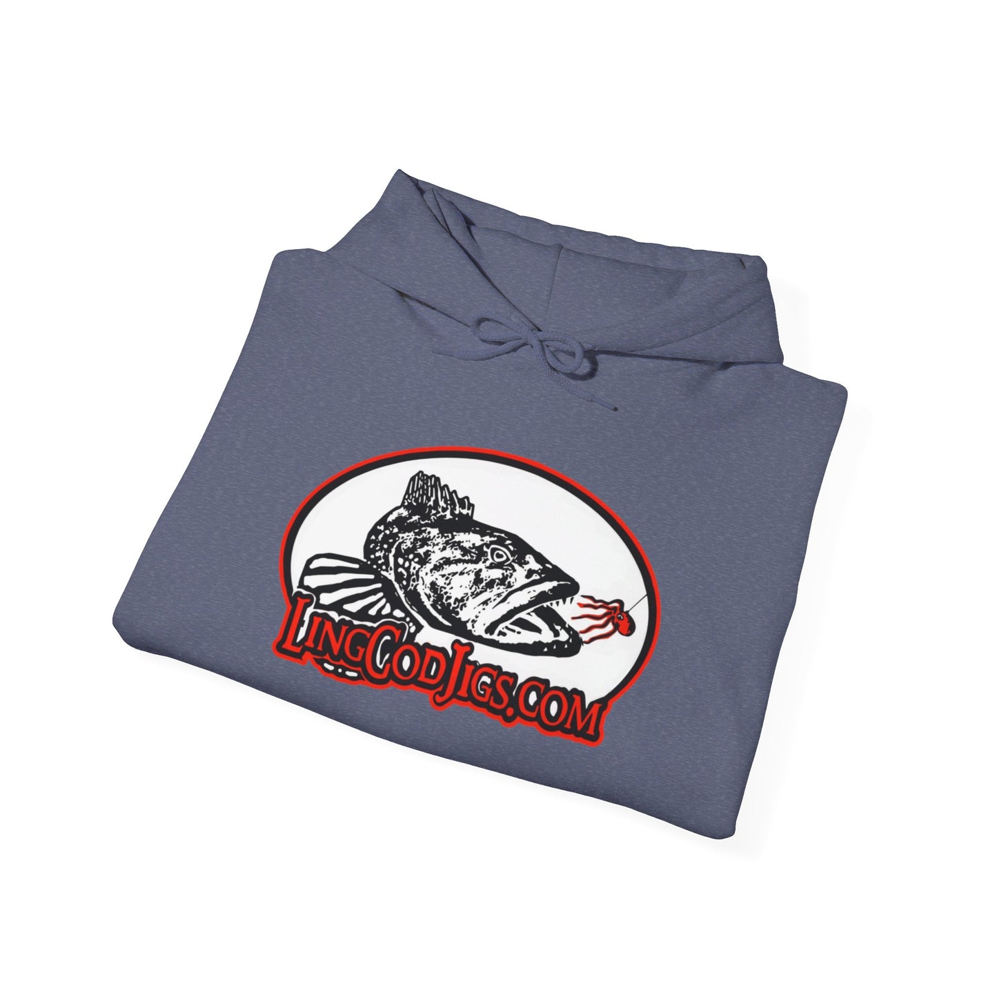 Lingcod jigs Heavy Blend™ Hooded Sweatshirt