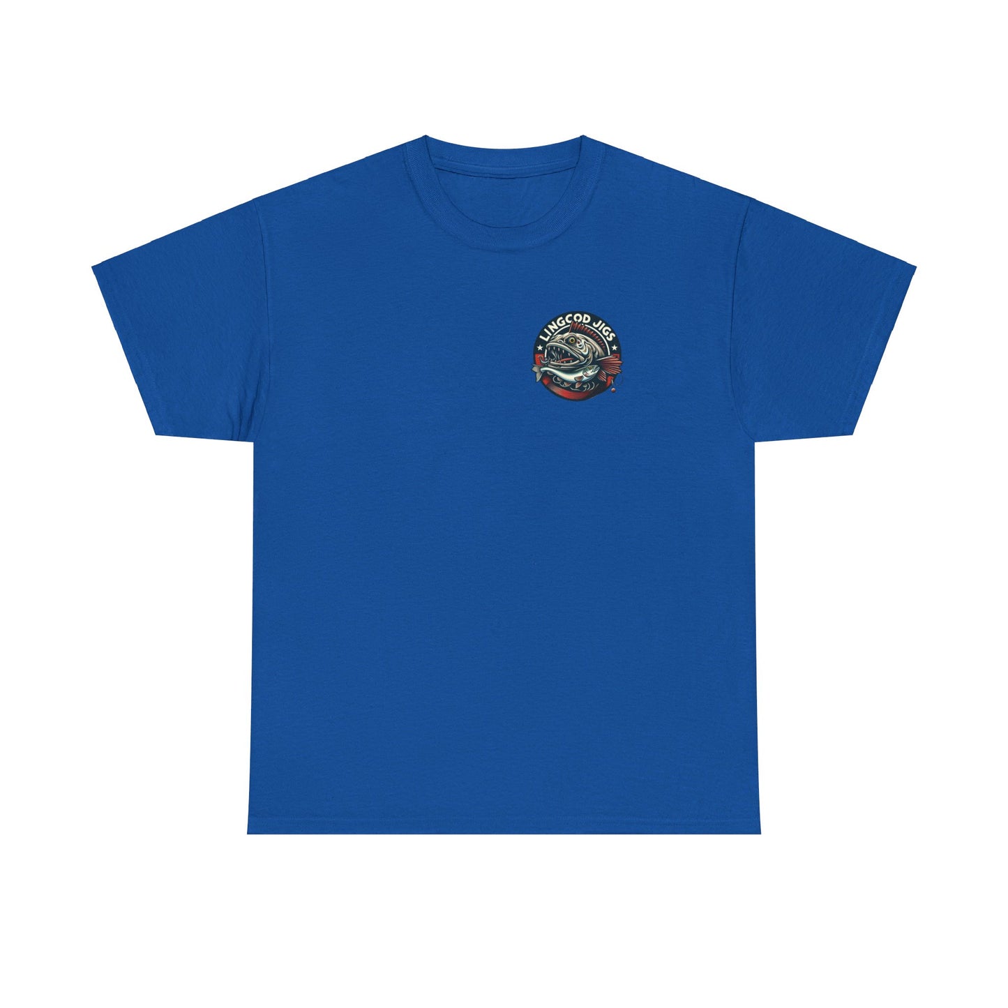 Lingcod jigs t shirt