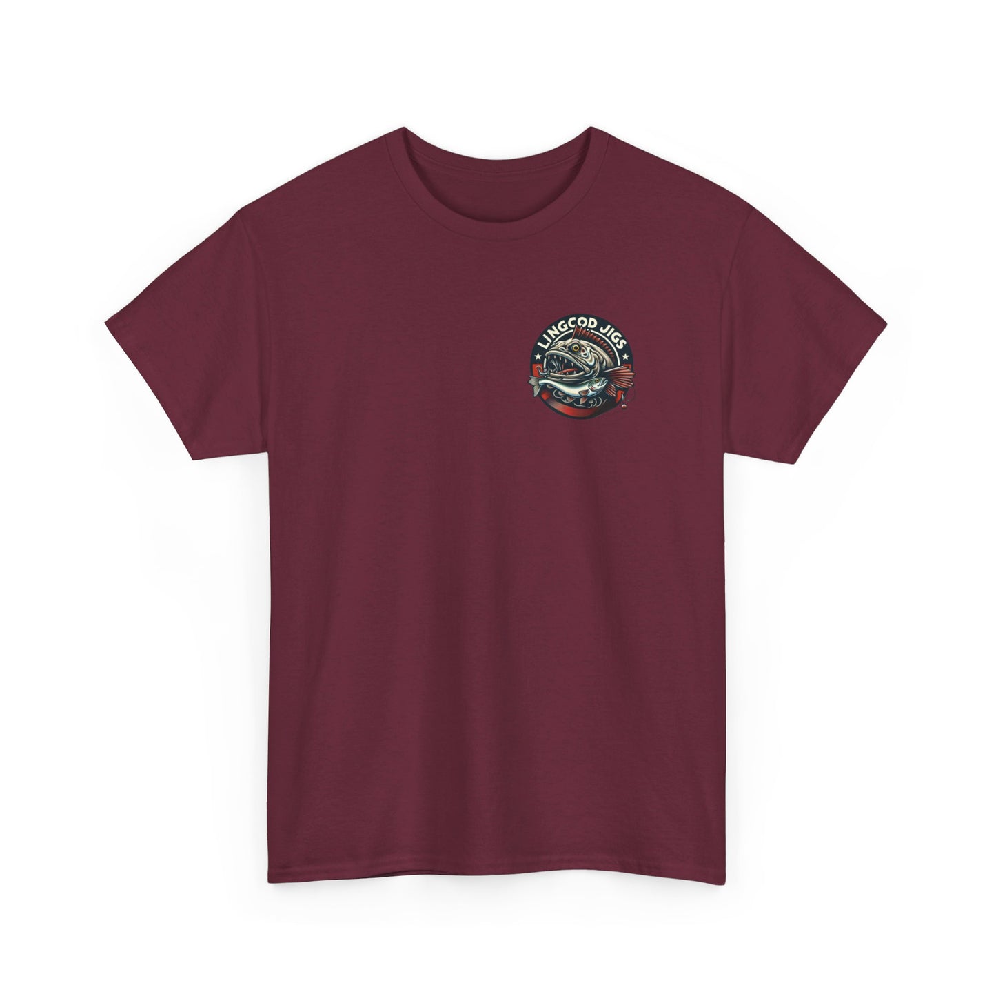 Lingcod jigs t shirt