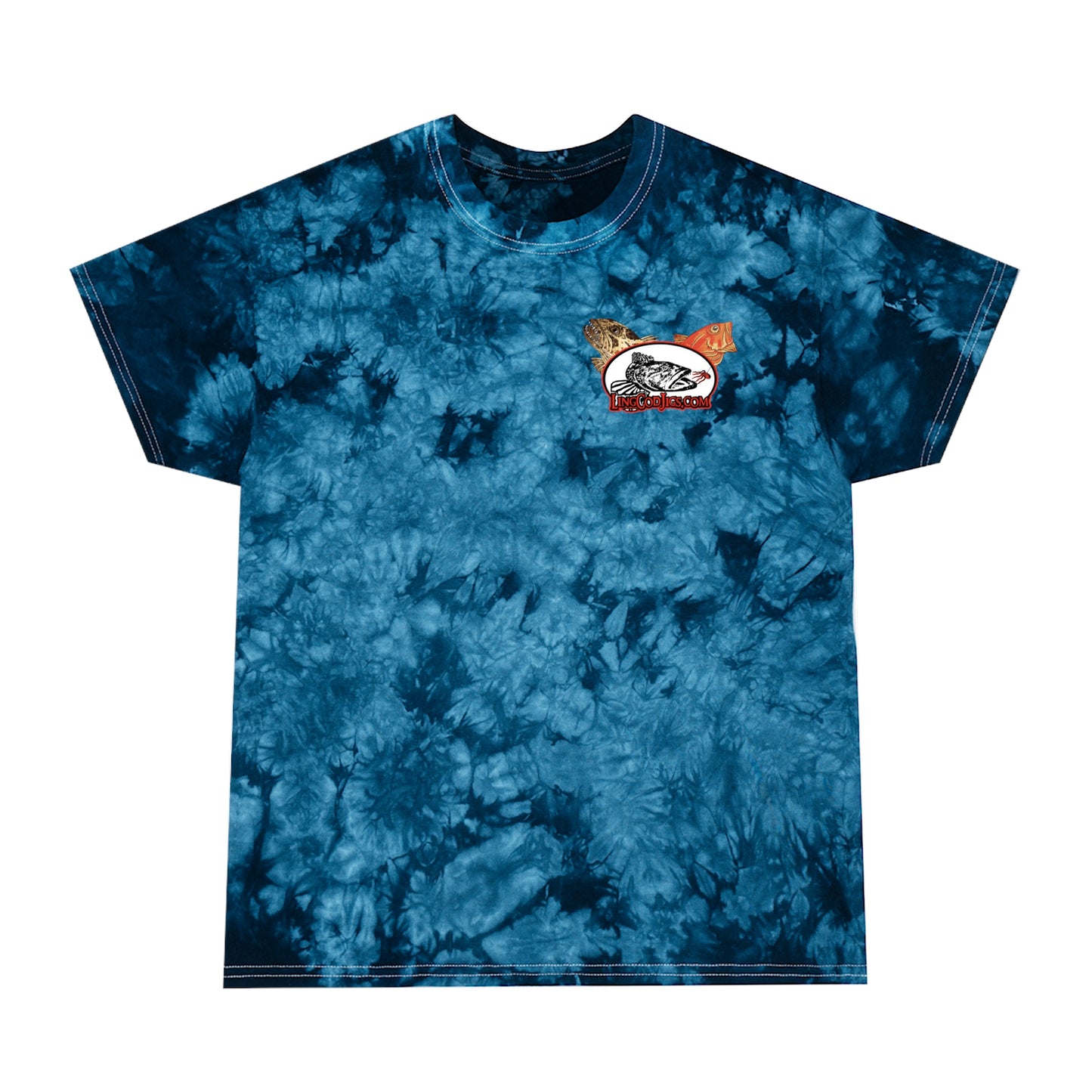 Lingcod Jigs Artistic Tie-Dye  Tee t shirt