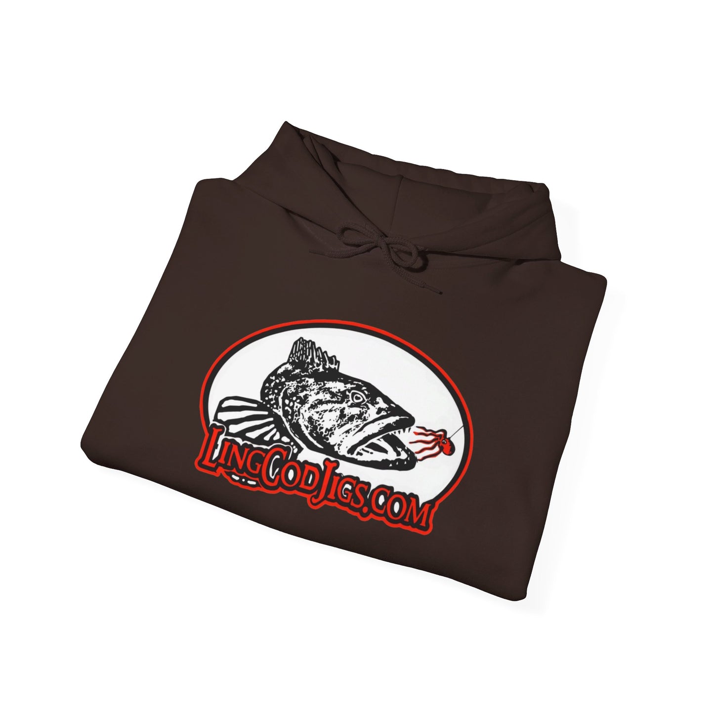 Lingcod jigs Heavy Blend™ Hooded Sweatshirt