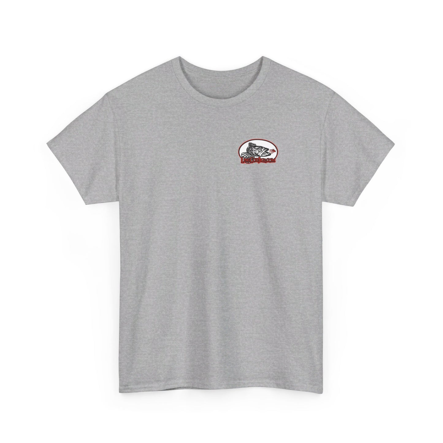 Lingcod jigs Logo Heavy Cotton Tee t shirt