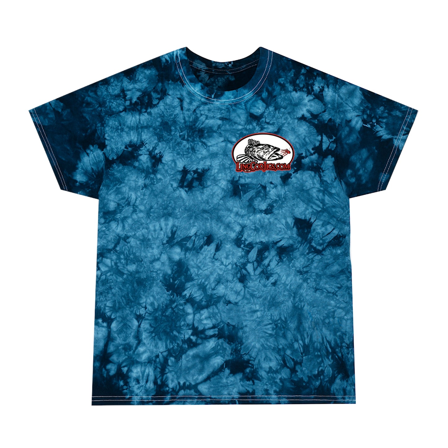 Lingcod Jigs Logo Tie-Dye  Tee t shirt