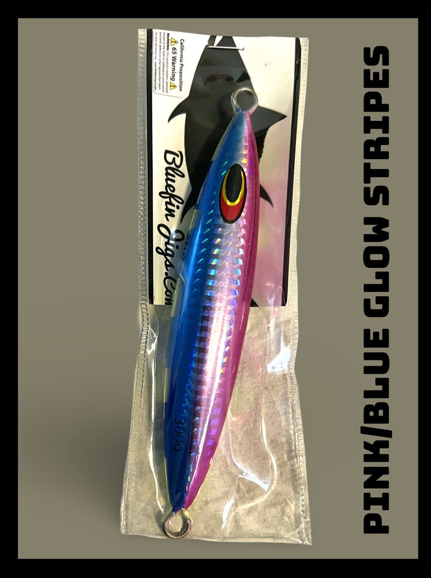 300 gram Super Glow Bluefin Bomb Jig lure