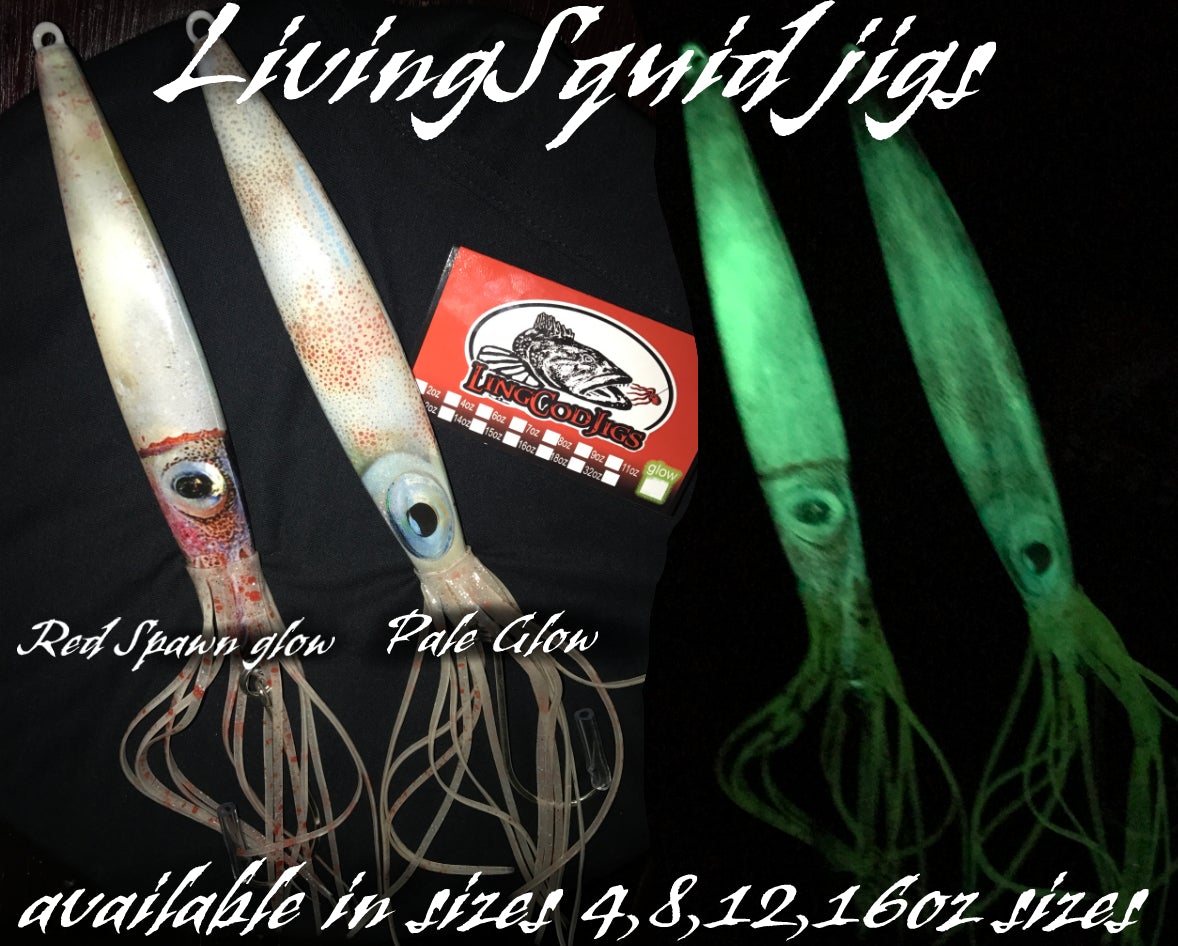 2 pack- LivingSquid Lingcod jigs