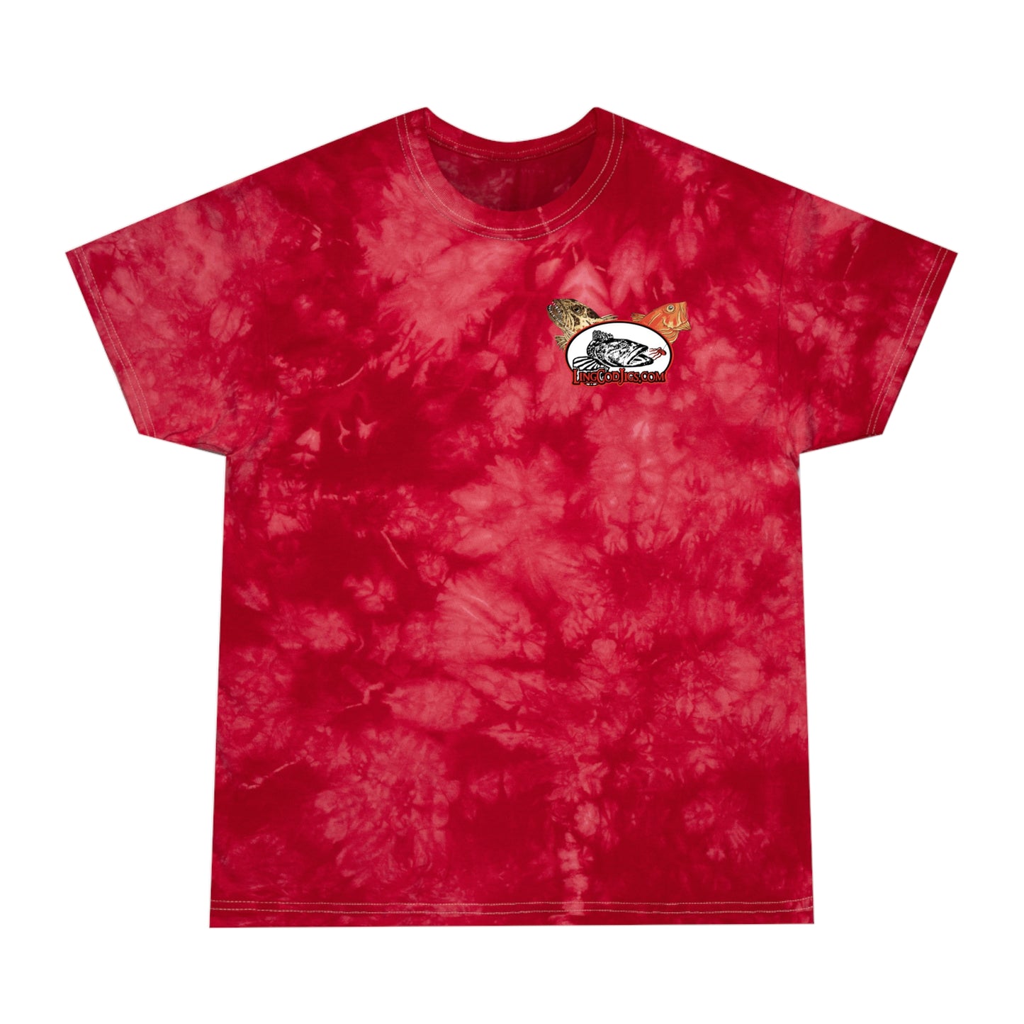 Lingcod Jigs Artistic Tie-Dye  Tee t shirt