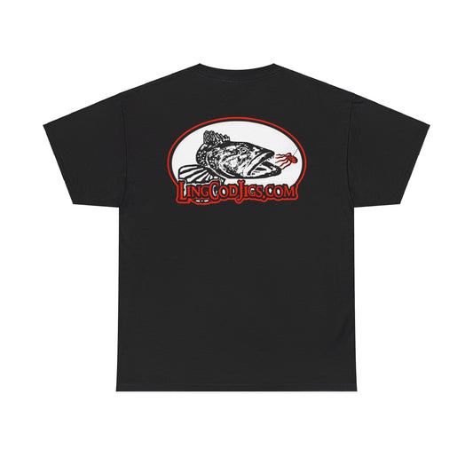 Lingcod jigs Logo Heavy Cotton Tee t shirt