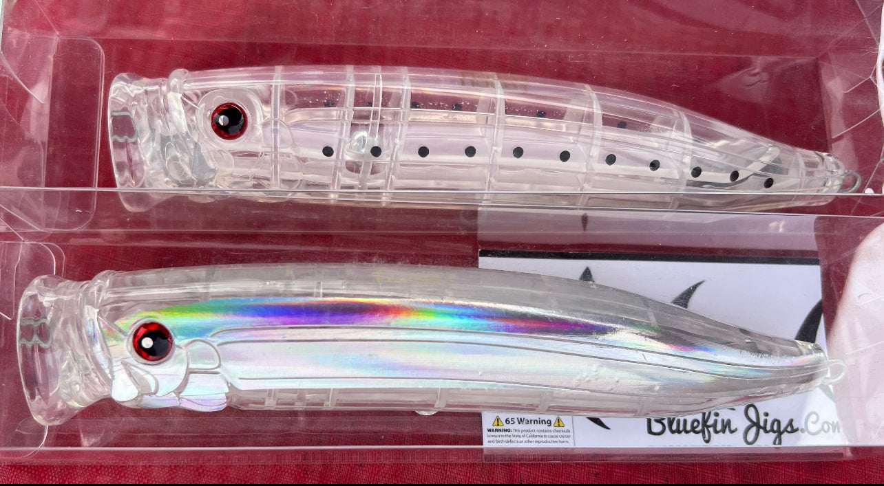 Bluefin tuna 175mm clear popper flash