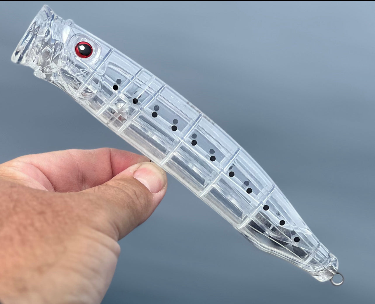 Bluefin tuna 175mm clear popper sardine dots