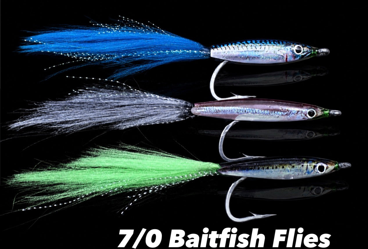 7/0 realistic baitfish Fly – Lingcod Jigs