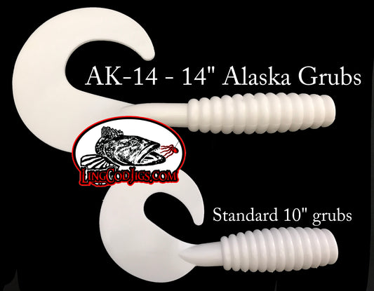 Ak-14” Alaskan grub tail (2-pack)