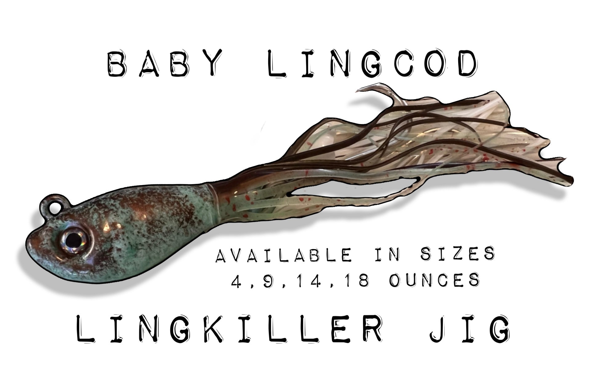 Baby Lingcod Glow LingKiller jig – Lingcod Jigs