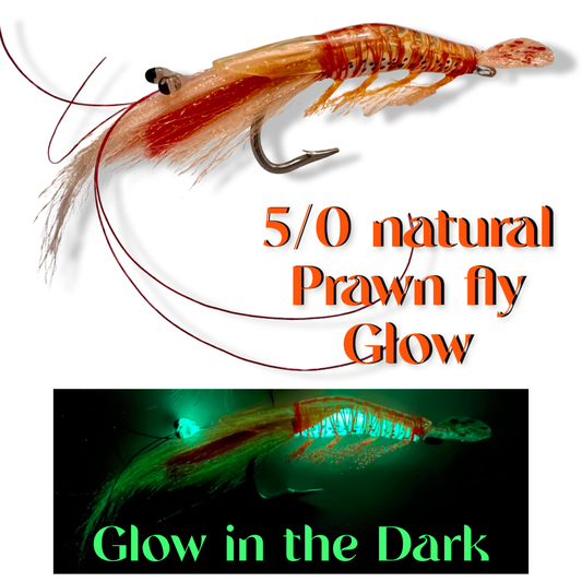5/0 Glow Natural Prawn fly
