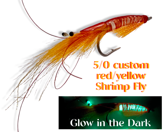 5/0 Custom Red/Yellow shrimp fly