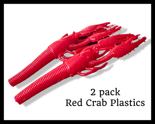 2 pack Red Crab Plastics