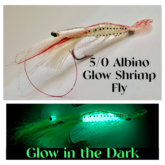 5/0 Albino Glow shrimp fly